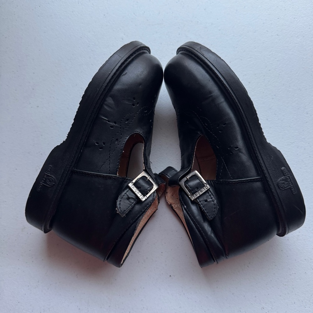 CALZADO TA.OR.TO Girl's Size 21 Black Shoes Strap Orthopedics Leather School